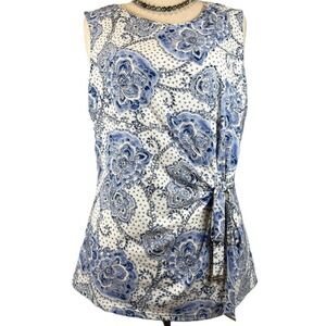 Tommy Hilfiger | Size XL | Rouching | Side Tie | Sleeveless | Floral